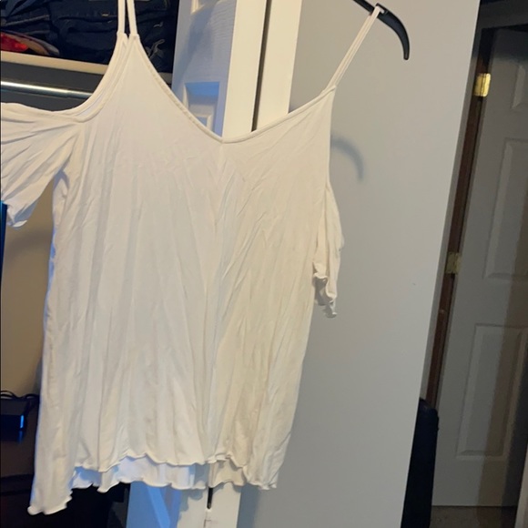 Ruffle cut shoulder top - Picture 1 of 2